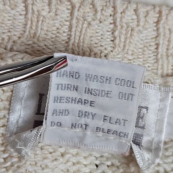 Vintage Leslie Fay Women's Short Sleeve Knit Botanical Leaf Print Sweater Size L - Picture 7 of 11